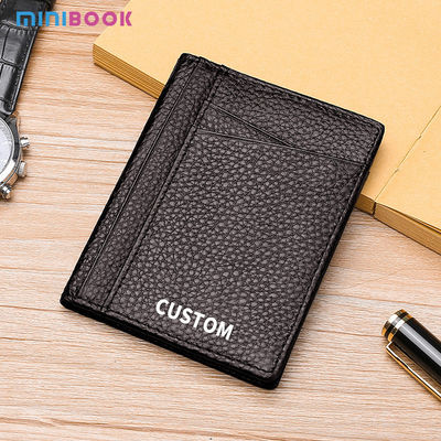 Rfid Blocking Genuine Leather Business Id License Card Holders Unisex Card Holder Wallets