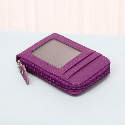 12 Slots Rfid Anti-Theft Wallet Popular Zippered Credit Card Bag for Low MOQ Mix Models