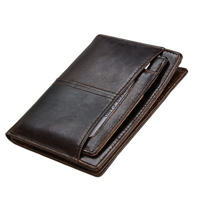 11cm*9cm*2cm Package Size Luxury Men Wallet Coin Purse Card Holder Short Wallet PU Leather