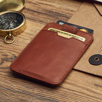 Fashion Style Rfid Blocking Men's Pu Leather Wallet with Zipper and Card Holder Pocket
