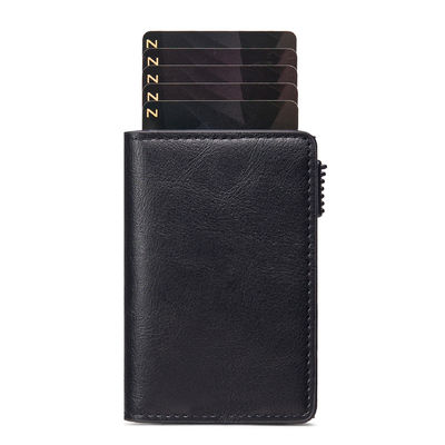 2024 Design PU RFID Aluminum Alloy Anti-theft Credit Card Holders Wallet for Your Needs
