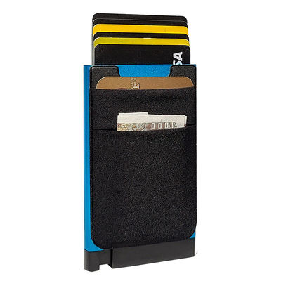 Travelers' Anti-Rfid Aluminum Alloy Credit Card Holder Slim Wallet for Men and Women
