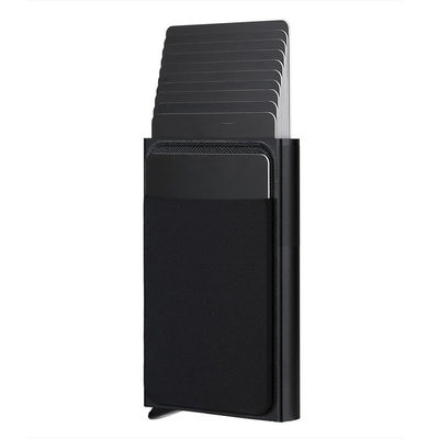Aluminium Metal Rfid Wallet Blocking Automatic Pop Up Credit Card Holder For Men Fashion
