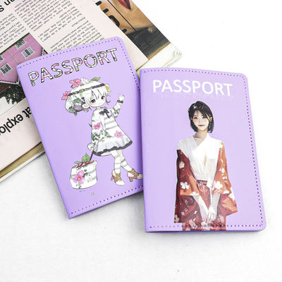 Custom Logo Avaliable RFID Blocking Leather Passport Cover Holder for Family Travel