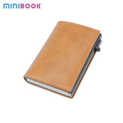 Colorful PU Magnet Card Name Promotion Wallet with RFID Blocking and Acceptable OEM ODM