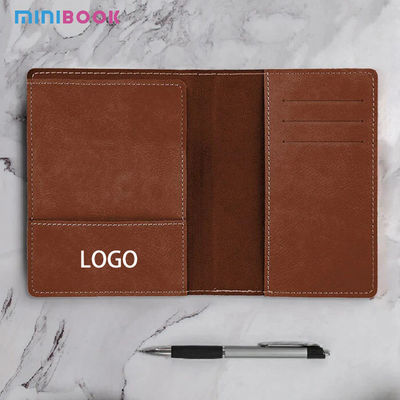 Convenient PU Leather Passport Holder Luggage Tag Document Bag with Printed Pictures