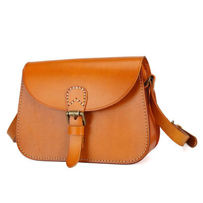 Top Layer Vegetable Tanned Cowhide Saddle Bag for Women Handcrafted Original Design