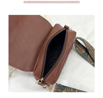 2023 Retro Small Bag for All Seasons Pu Leather Shoulder Messenger Bag Custom Classic