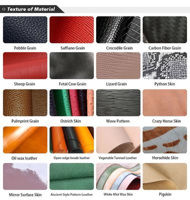 Genuine Leather Men's Trifold Chain Wallet Anti-Theft Design and Credit Card Pockets