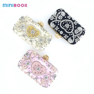 Luxurious 20*6*11.5CM Rhinestone Embroidered Diamond Clutch Bag for Elegant Evenings