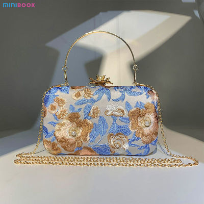 Low MOQ Mix Models Designer Elegant Embroidered Handmade Beaded Dinner Bag for Daily Life