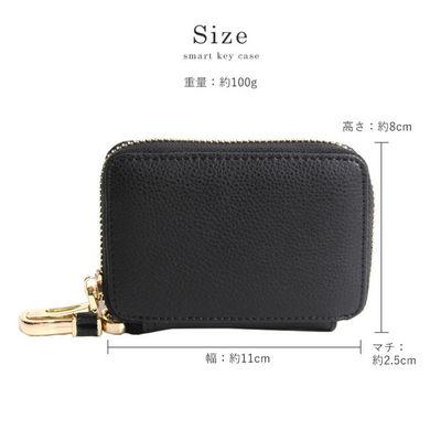 Mini Coin Purse Keychain Genuine Leather Woman Bag with Chain Sling Shoulder Strap