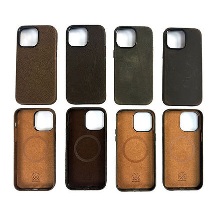 Top- Genuine Crazy Horse Leather Case for Apple iPhone 13/14/15 Compatible For Iphone