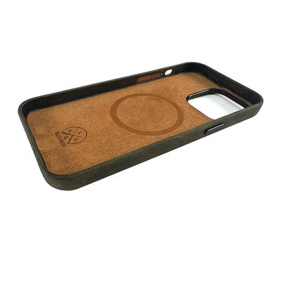 Top- Genuine Crazy Horse Leather Case for Apple iPhone 13/14/15 Compatible For Iphone