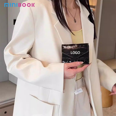 Women's Luxury Shiny Crocodile Wallet with Stone Pattern Credit Card Compartments