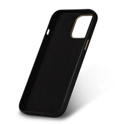 Sheep Grain Genuine Leather Phone Cover for iPhone 14 Pro Max 2022 Design Full Wrapped