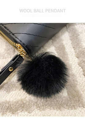 Double Zipper Nylon Lining Material Lady Wallet with RFID Blocking and Fashion Design