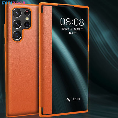 Customer Logo Accepted Minibook Pu Leather Case for Samsung Galaxy S23 Ultra Phone Cases Sports Waterproof Case