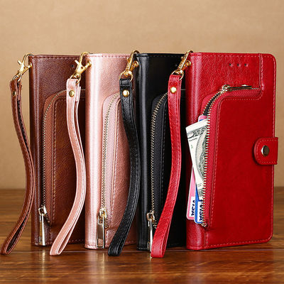 Multifunction Leather Shockproof Anti-fall Wallet Case for Aquos Sense 6S 7 Plus SHG05 R5G