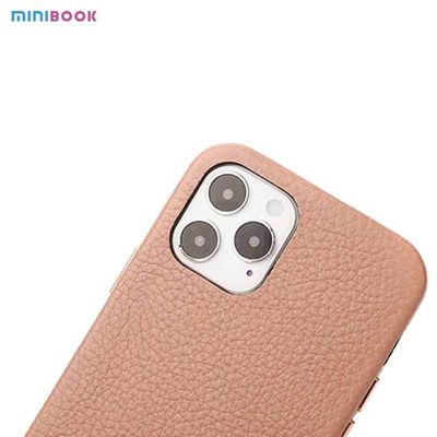 Leather Minibook Custom Logo Genuine Cow Phone Case For Coque IPhone 14 Pro Max Full Edge Cover