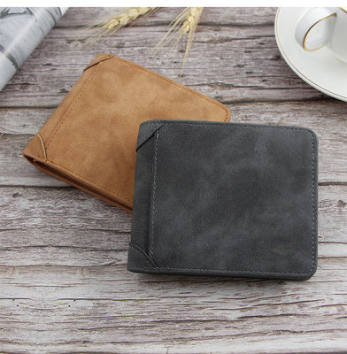 Style Fashion Man Purse Ultrathin Vintage Matting PU Leather Men Wallets for Decoration