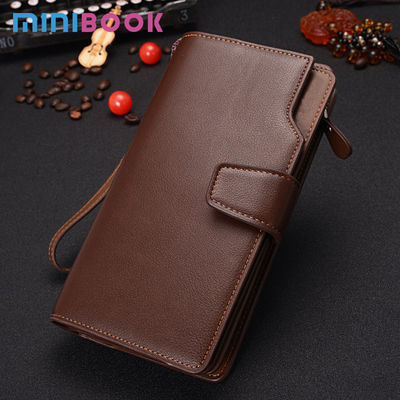Minibook Wristband Strap Wallet for Business Card Multicard Clamshell Leather Wallet