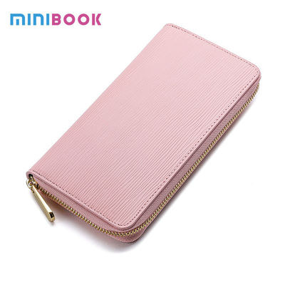 Multi-Function Passport Card Holder Genuine Leather Zipper Long Wallet for Men and Women