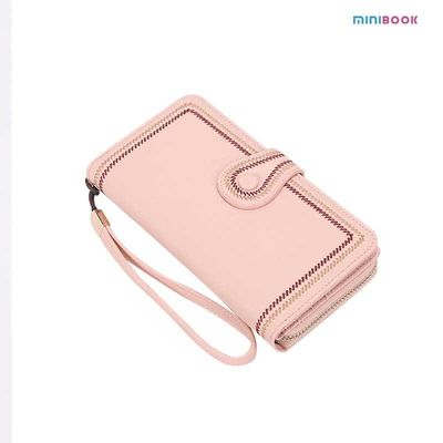 Women's Clutch Wallets with Multiple Colors Long Zipper Money Pocket and Card Holder
