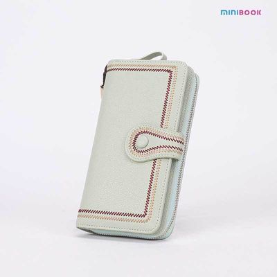 Women's Clutch Wallets with Multiple Colors Long Zipper Money Pocket and Card Holder
