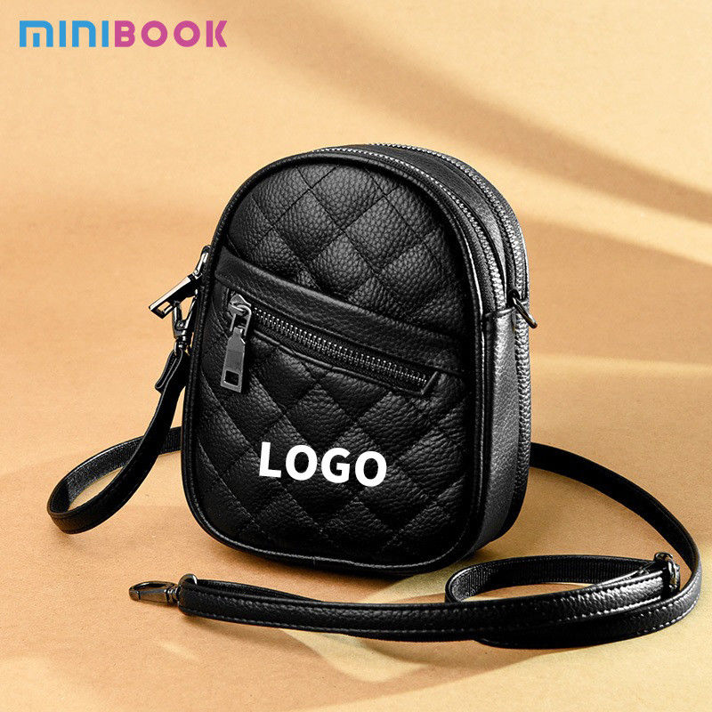 Genuine Leather Small Square Bag 2024 Women's Casual Versatile Shoulder Bag for Daily Life